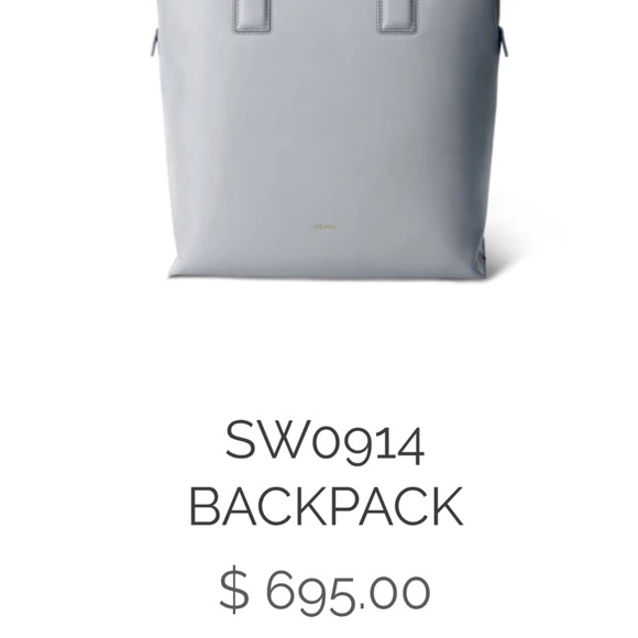 Sarah white backpack